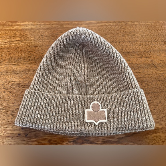 Isabel Marant - Baylor Merino Wool Beanie in Beige - Picture 5 of 5